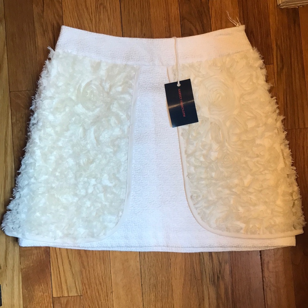 Harvey Faircloth Rose Detail Skirt
